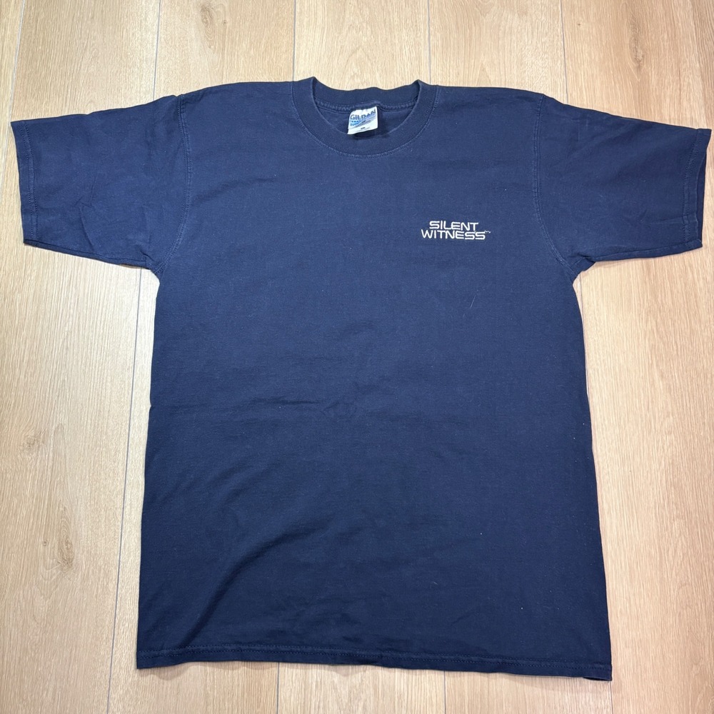 Silent Witness BBC Crime Drama TV Show Promo T-Shirt Embroidered Large Navy